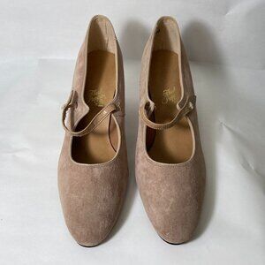 Hush Puppies - Light brown suede heels